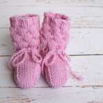 Hand knitted merino wool socks
