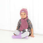 merino wool socks Robin, lilac - Image 2