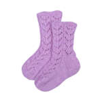 merino wool socks Robin, lilac